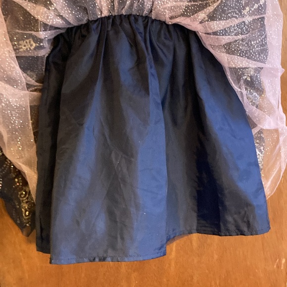 ZUNIE size 6 navy velvet (top part only) dress in excellent preowned condition - Picture 5 of 13